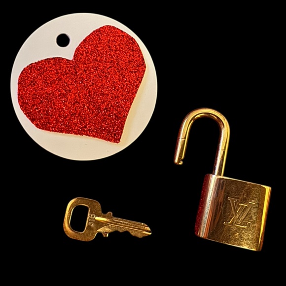 Authentic Louis Vuitton Padlock & Key Set #316 - Picture 2 of 7